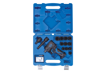 Гайковерт пневматический ударный 1/2", 678 Нм, с комплектом головок, 16 предметов KING TONY 44802AMP