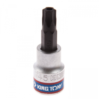 Насадка KING TONY (бита) торцевая 3/8", TORX, T45, L = 50 мм, с отверстием