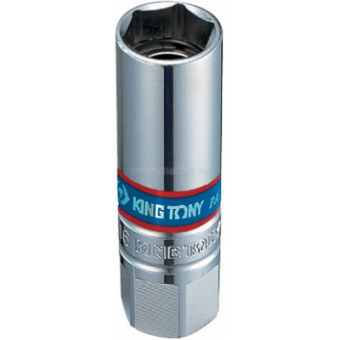 Головка KING TONY свечная шестигранная 3/8", 16 мм, магнитный фиксатор
