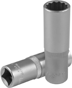 Головка Jonnesway торцевая глубокая 12-гранная 1/2"DR, 17 мм