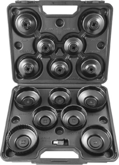 Набор Thorvik съемников масляных фильтров чашка 65-100 мм, 14 предметов