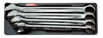 Набор TOPTUL комбинированных ключей 27-32 мм, 4 пр. в ложементе