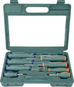 Набор Jonnesway отверток стержневых ANTI-SLIP GRIP, 8 предметов