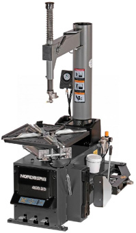 Станок шиномонтажный Nordberg полуавтомат, двухскоростной, стол с накладками, 380 В, серый