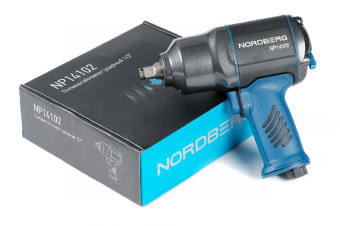 Пневмогайковерт Nordberg ударный 1/2", 1300 Нм, переключение одной рукой
