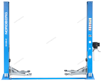 Подъемник NORDBERG  2х стоечный 4т (синий) 220V СНЯТ