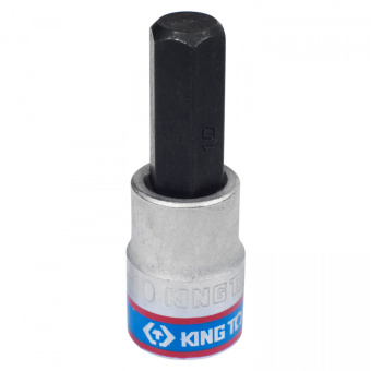 Насадка KING TONY (бита) торцевая 3/8", HEX, 10 мм, L = 50 мм