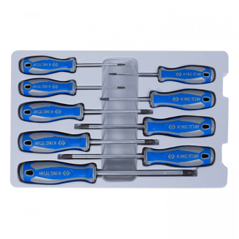 Набор  отверток KING TONY TORX в коробке, 9 пр-в: T8 , T9 , T10 , T15 , T20 , T25 , T27 , T30 , T40