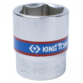 Головка KING TONY торцевая стандартная шестигранная 3/8", 20 мм