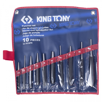 Набор KING TONY выколоток, бородков, кернеров, 10 предметов