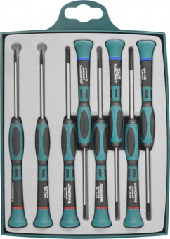 Набор Jonnesway отверток для точной механики, 65 мм, 8 предметов