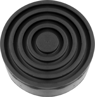 Опора Ombra резиновая, универсальная шайба, для подкатных домкратов, D-105 мм, Н-35 мм