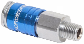 Разъем Nordberg быстросъемный - резьба М1/4 внешний *10