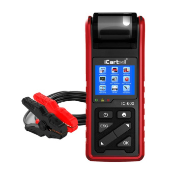 Тестер аккумуляторных батарей IC-600  (АКБ) 6/12/24V с принтером