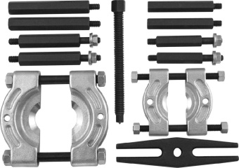 Съемник Jonnesway с сепаратором в наборе, диапазон захватов 50-105 мм, глубина захвата 125 мм