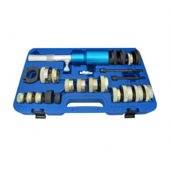 Набор МАСТАК оправок для монтажа и демонтажа сайлентблоков MB, гидравлический, кейс, 24 предмета