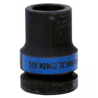 Головка KING TONY торцевая глубокая ударная четырехгранная 1", 19 мм, футорочная