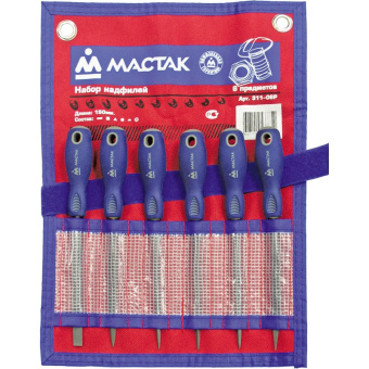Набор надфилей, 6 предметов МАСТАК