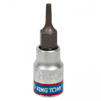 Насадка KING TONY (бита) торцевая 1/4", TORX T8, L = 37 мм