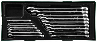 Набор Jonnesway ключей гаечных комбинированных в ложементе, 6-24 мм, 16 предметов