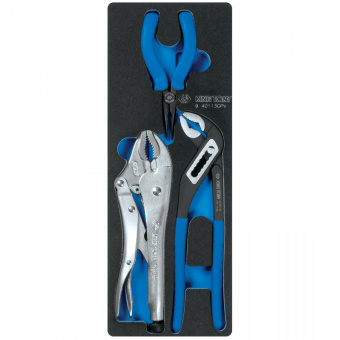 Набор KING TONY пассат, перест клещи и зажим, ложемент,3 предм