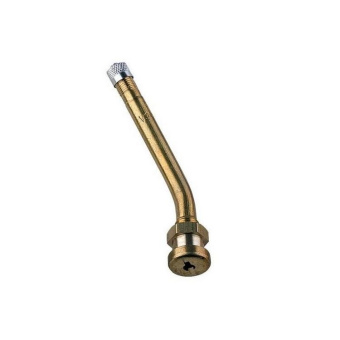 Вентиль TR-90MS металлический для бескамерных грузовых колес (угол 27°) l=25*60мм, d отв=10мм