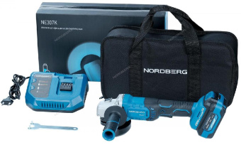 УШМ Nordberg аккумуляторная, Ø диска 125 мм, 20В, с акк. и зар. уст-вом