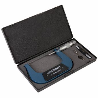 Микрометр WiederKraft нониусный 75-100 мм, 0,01 мм