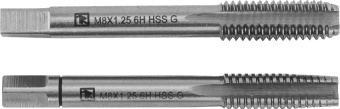 Набор Thorvik метчиков T-COMBO двухпроходных ручных универсальных М6х1.0, HSS-G, 2 шт.