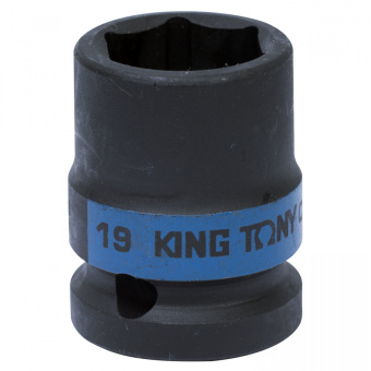 Головка KING TONY торцевая ударная шестигранная 1/2", 19 мм