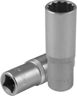Головка Jonnesway торцевая глубокая 12-гранная 1/2"DR, 19 мм