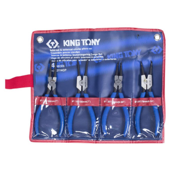 Набор KING TONY съемников стопорных колец, 4 предмета