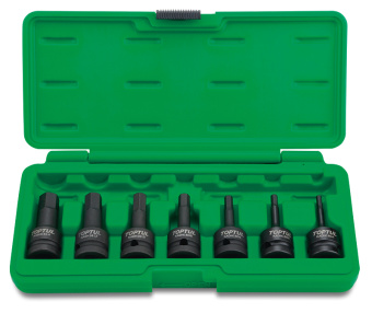 Набор TOPTUL  ударных шестигранников 1/2" 41730 7 предметов