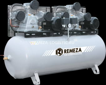 Компрессор Remeza СБ4/Ф-500.LB75ТБ поршневой 1900л/мин.10бар, ресивер 500л. 5,5+5,5кВт