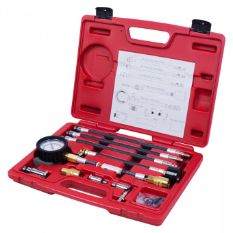 Компрессометр МАСТАК бензиновый, 0-21 атм, кейс, 19 предметов