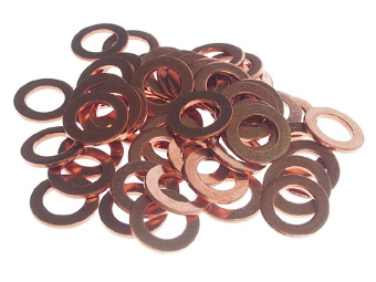 Шайба 8.4х13.8х1.2 медная 50шт. JTC