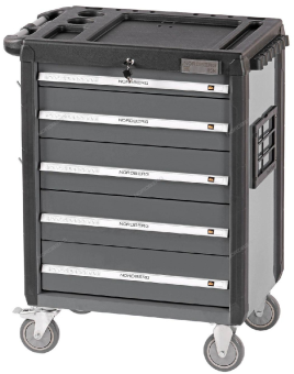 Тележка NORDBERG T5N инструментальная, 5 полок, серая