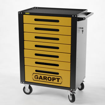 Тележка GAROPT инструментальная 7 ящиков, серия "High",высота 1040мм GTH7.YELL