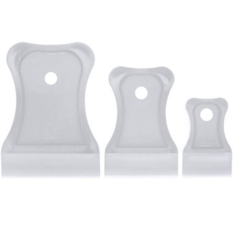 Шпатель Успех резиновый, прозрачный, 40/60/80мм*3