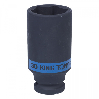 Головка King Tony торцевая ударная глубокая шестигранная 1/2", 30 мм