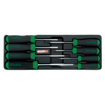 Набор TOPTUL отверток TORX T9-T40 в ложементе 8 пр.