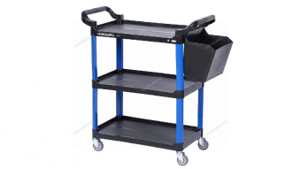 Тележка инструментальная Nordberg T31B, 3 пластиковые полки, синяя