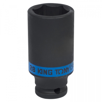 Головка KING TONY торцевая ударная глубокая шестигранная 1/2", 28 мм