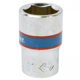 Головка KING TONY торцевая стандартная шестигранная 1/4", 11 мм