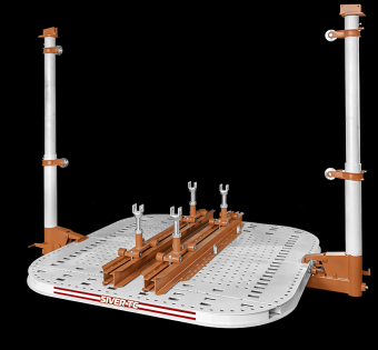 Стапель Siver TC напольного типа для правки кабин грузовиков