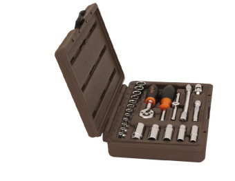 Набор Ombra головок торцевых с аксессуарами 1/4"DR, 41365 мм, 23 предмета