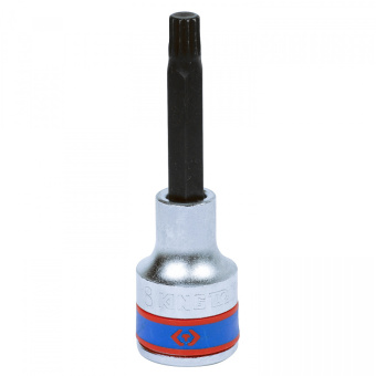 Насадка KING TONY (бита) торцевая 1/2", SPLINE, M08, L = 80 мм