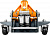 Домкрат Ombra подкатной 3 т. гаражный двухпоршневой, 133-485 мм