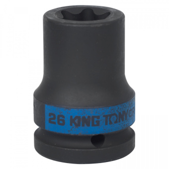 Головка KING TONY торцевая ударная TORX Е-стандарт 3/4", E26, L = 56 мм