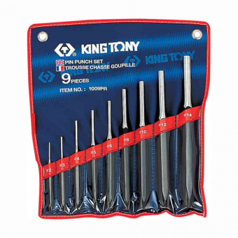 Набор KING TONY выколоток, 9 предметов